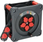 Professional Construction site cable reel with Powerblock KC 3200 5 IP44, 33+5m H07RN-F 3G2.5