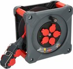 Professional Construction site cable reel with Powerblock KC 3210 5 IP44, 33+5m H07BQ-F3G2.5