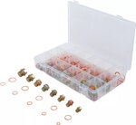 534-piece Oil Drain Plug Screws and Copper O-Ring Assortment