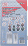 534-piece Oil Drain Plug Screws and Copper O-Ring Assortment