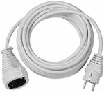 Quality plastic extension cable 5m white H05VV-F 3G1,5