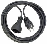 Quality plastic extension cable 5m black H05VV-F 3G1,5