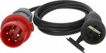 Adapter Cable IP44 1.5m black H07RN-F 3G1.5 CEE plug 400V 16A