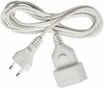 Plastic extension cable 5m white H03VVH2-F 2x0,75