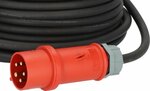 extension cable IP44 with phase inverter 25m black H07RN-F 5G4,0 CEE 400V 32A