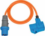 CEE Extension Cable IP44 For Camping Maritim 1.5m orange H07RN-F 3G2.5 CEE plug, angle coupling 230V 16A