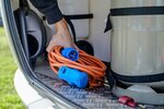 CEE Extension Cable IP44 For Camping Maritim IP44 10m orange H07RN-F 3G2.5 CEE plug, angled coupling 230V 16A