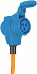 CEE Extension Cable IP44 For Camping Maritim IP44 25m orange H07RN-F 3G2.5 CEE plug, angled coupling 230V 16A