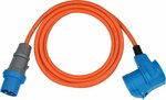 CEE Extension Cable IP44 For Camping Maritim IP44 3m orange H07RN-F 3G2.5 CEE plug, angled coupling 230V 16A