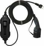 Portable EV charger type 2 protective contact 2.3KW with 8m cable