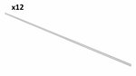 Tentrail aluminium 90 250 x 2.7 cm x12 pieces
