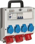Distribution Box 4 16A IP44 3x LS 230V 16 A, 1xFI 40 A 4-polig 30mA