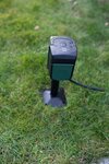 WIFI garden socket with earth spike and mounting plate IP44 2-fold 3m