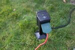 WIFI garden socket with earth spike and mounting plate IP44 2-fold 10m