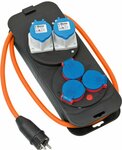 Camping Energy station 2xCEE230V 16A, 3x230V 1,5m H07RN-F3G2.5 with earthed socket