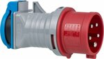 CEE adapter CEE 400V 16A to socket outlet with earthing contact 230V 16A