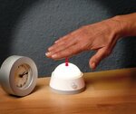 Battery LED night light NLB 02 BS with infrared motion detector and push switch 2 LED 60lm 3x AA (included)
