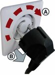 Wall socket cover with touch protection, content 6 units