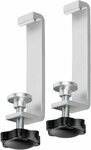 Table clamps with locking screws for Alu-Office-Line extension leads