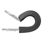 Cable clamp 8 mm with rubber protection x10 pieces