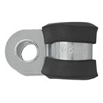 Cable clamp 8 mm with rubber protection x10 pieces
