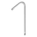 Screw-on hook metal 52 x 13 x 2 mm