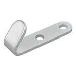 Screw-on hook metal 52 x 13 x 2 mm