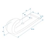 Screw-on Hook plastic