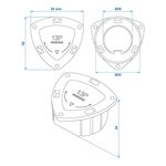 Socket holder plastic for 13-pin plug