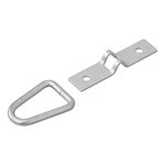 Cargo lashing D-ring 2 parts 72 x 16 mm