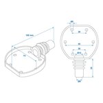 Rubber socket seal 72 mm