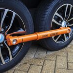 Wheel clamp Gemini for double axle