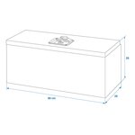 Tool box aluminium for trailerside 600 x 250 x 250 mm