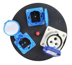 Cable reel CEE 25M 3x2.5mm² (2x Schuko + 1x CEE)