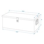 Trailer tool box aluminium 760 x 320 x H270 mm