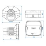 Trailer lights LED with magnets wireless (Bluetooth) 7-pole