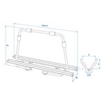 Drawbar bicycle carrier black