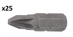 Bit length 25 mm 6.3 mm (1/4) Hexagon socket crosshead PZ2 x25 pcs