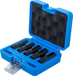 Twist Socket Set (Spiral Profile) / Screw Extractor deep (3/8) Drive 10 - 16 mm 5 pcs