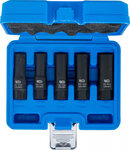 Twist Socket Set (Spiral Profile) / Screw Extractor deep (3/8) Drive 10 - 16 mm 5 pcs