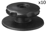Cord holder L round plastic 10 pieces