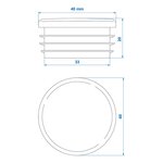 End cap Ø40mm  x10 stuks