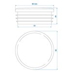 End cap Ø50mm x10 stuks