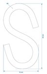 S-hook dia 3mm 2.9x1.3cm x10 pieces