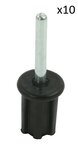Top cap 22mm with pin x10 stuks