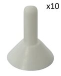 Rain cap for tent pole x10 stuks