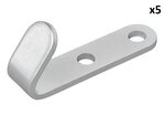 Screw-on hook metal 52 x 13 x 2 mm x5 pieces