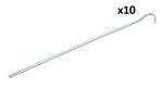 Tent peg 25cm metal with open eye x25 pieces