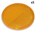 Reflector orange 60mm self-adhesive x5 pieces