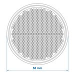 Reflector red 58mm self-adhesive with base plate x5 pieces